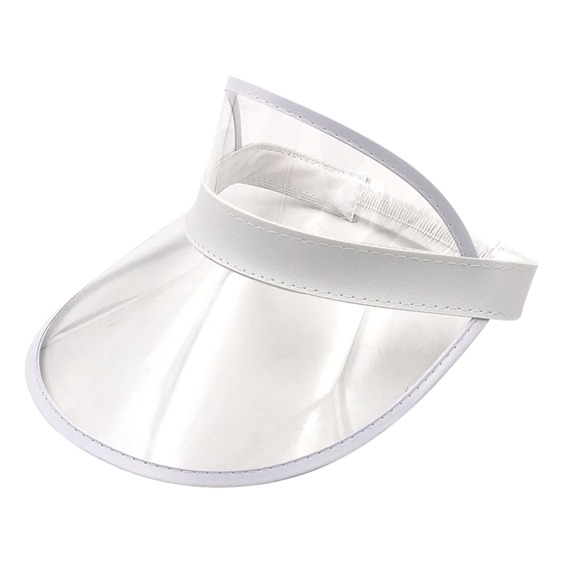 Plastic Clear Sun Visors with UV Protection 16