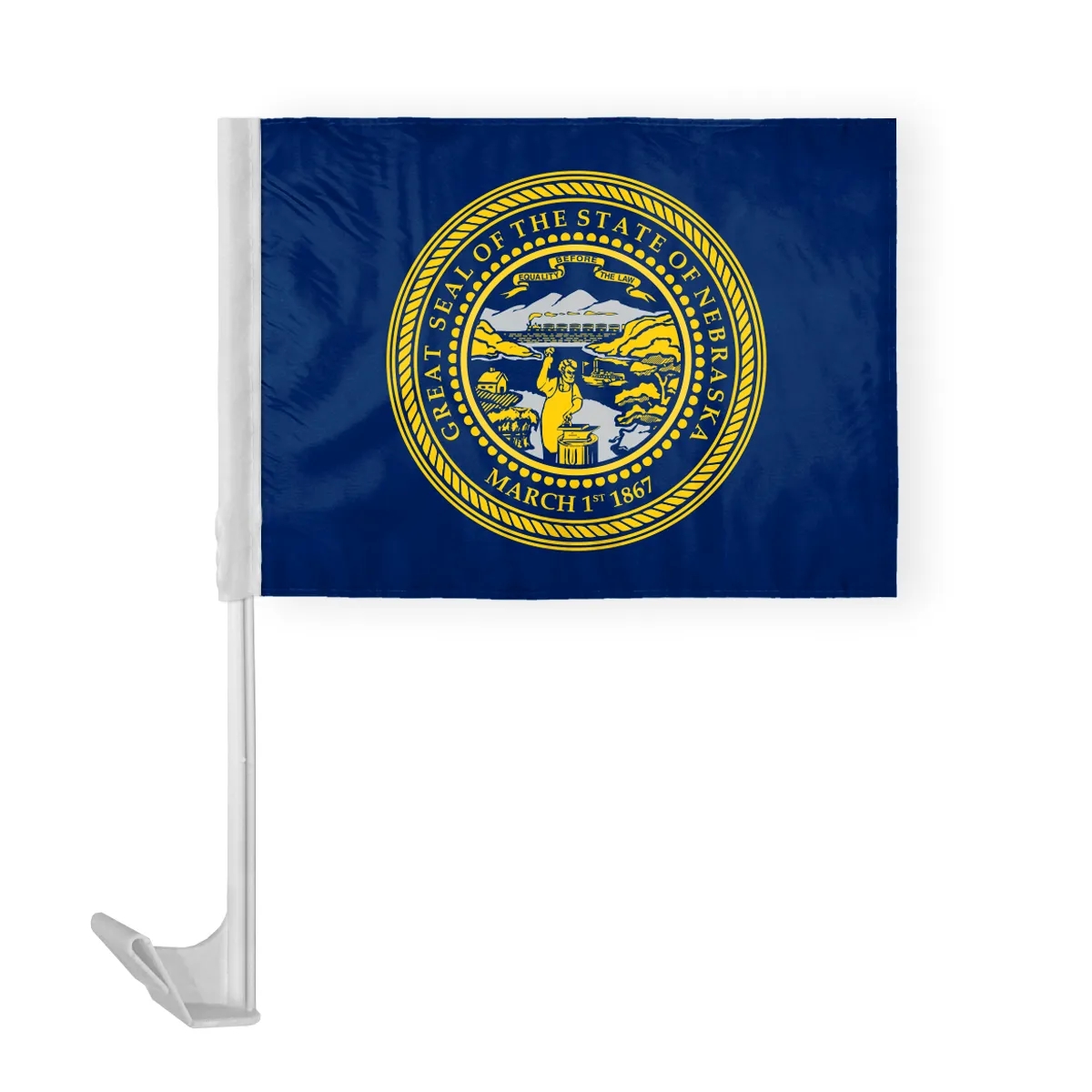 12" x 16" USA State Car Flags 51