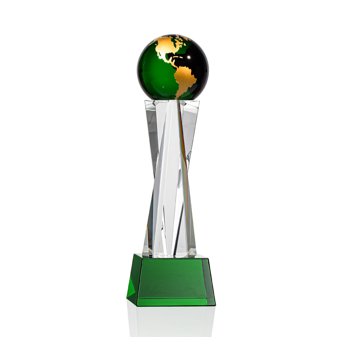 Havant Globe Award - Green/Gold 6