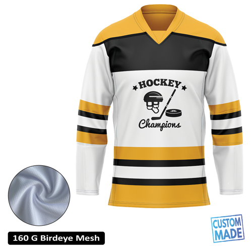 Premium Full Sublimation Ice Hockey Jersey - Birdseye Mesh - Men's, Kids' 3