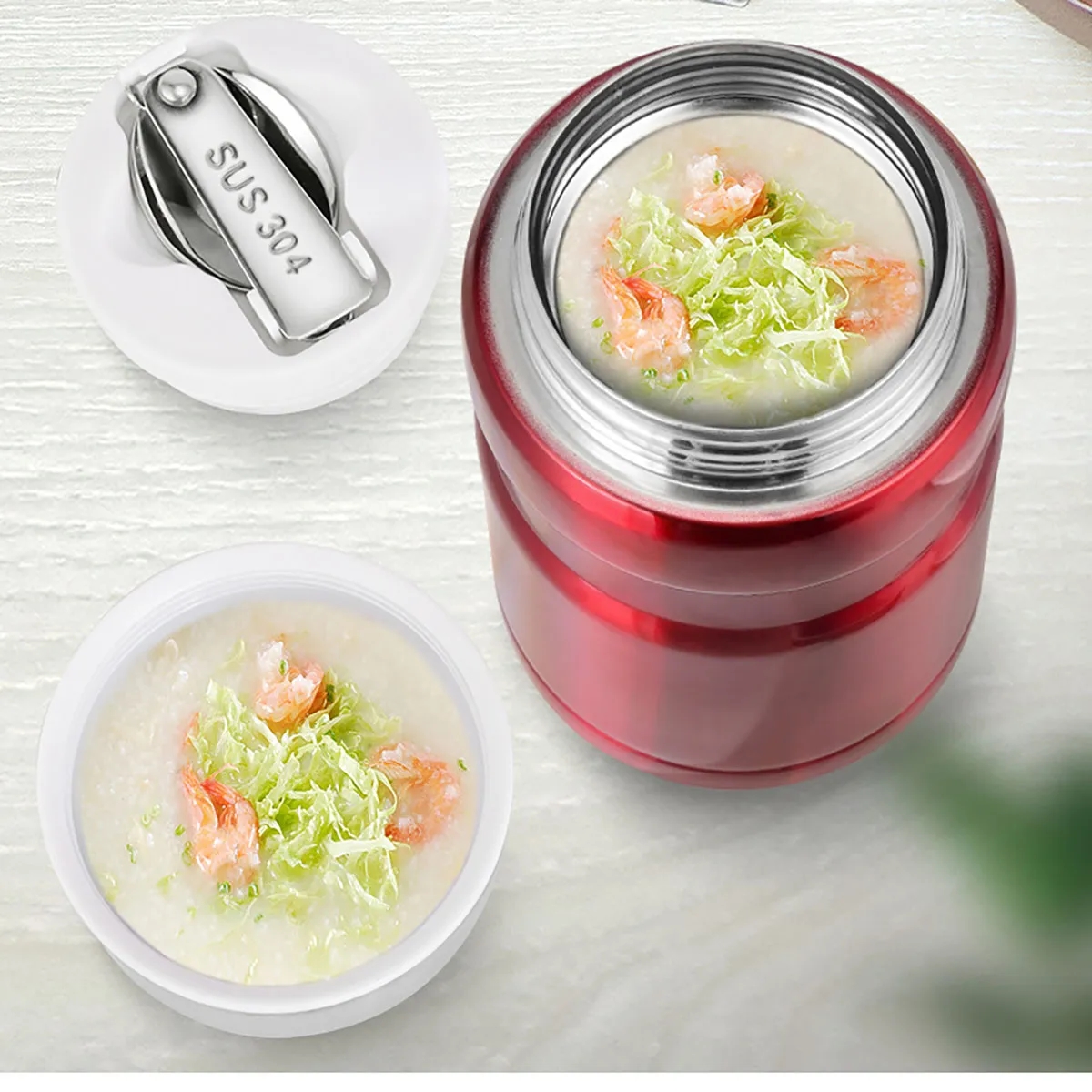 16oz Vacuum-Insulated Food Jar Lunch Box with Spoon 5