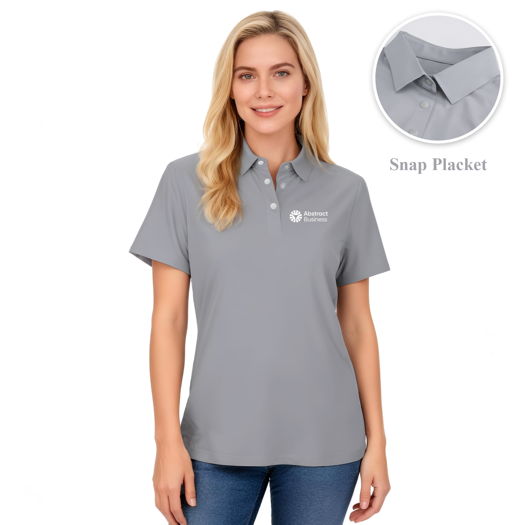 Women's Athletic Performance Short Sleeve Polo Shirt 1