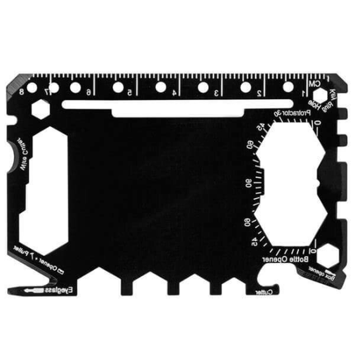 Stainless Steel Multi-Function Survival Tool with Leatherette Case 11