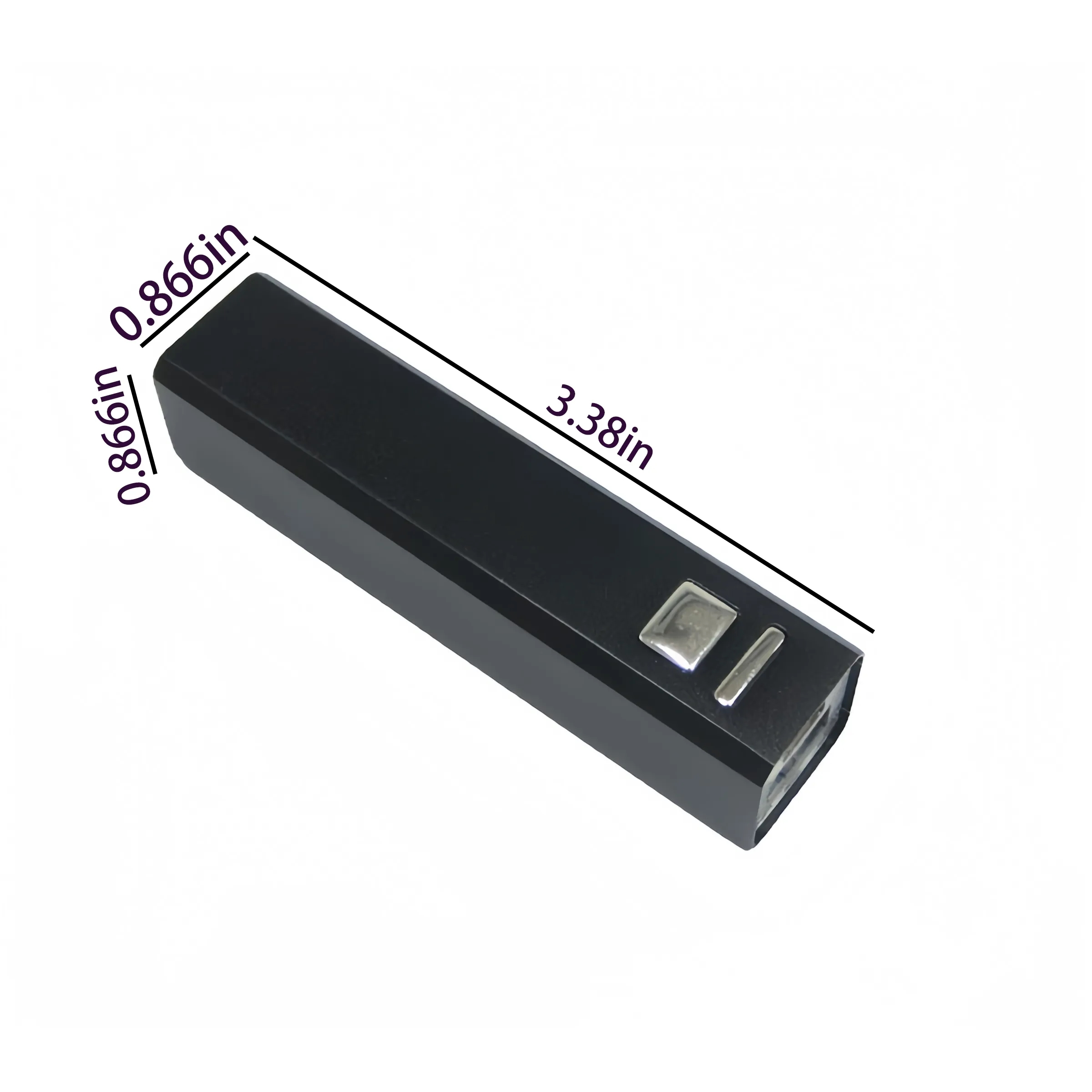 Alloy Single-Section Square Tube Mobile Power Bank 5