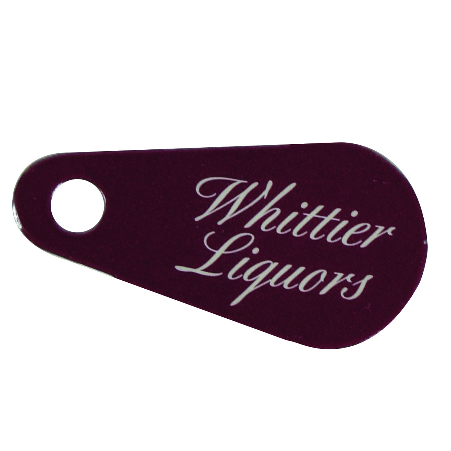 3/4"W x 2 1/2"H Mini Teardrop Key Tag