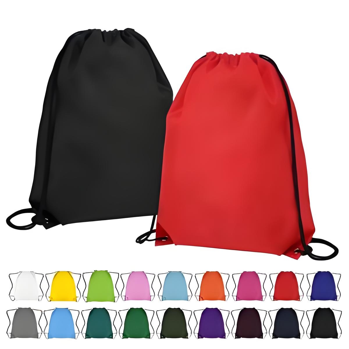 Non-Woven Drawstring Backpack W/ Grommets (14" x 17") 2