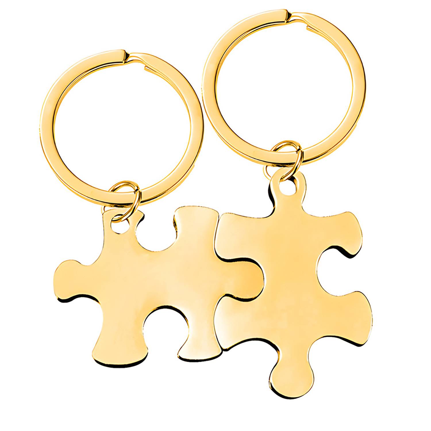 Stainless Steel Puzzle Shaped Key Chain 3