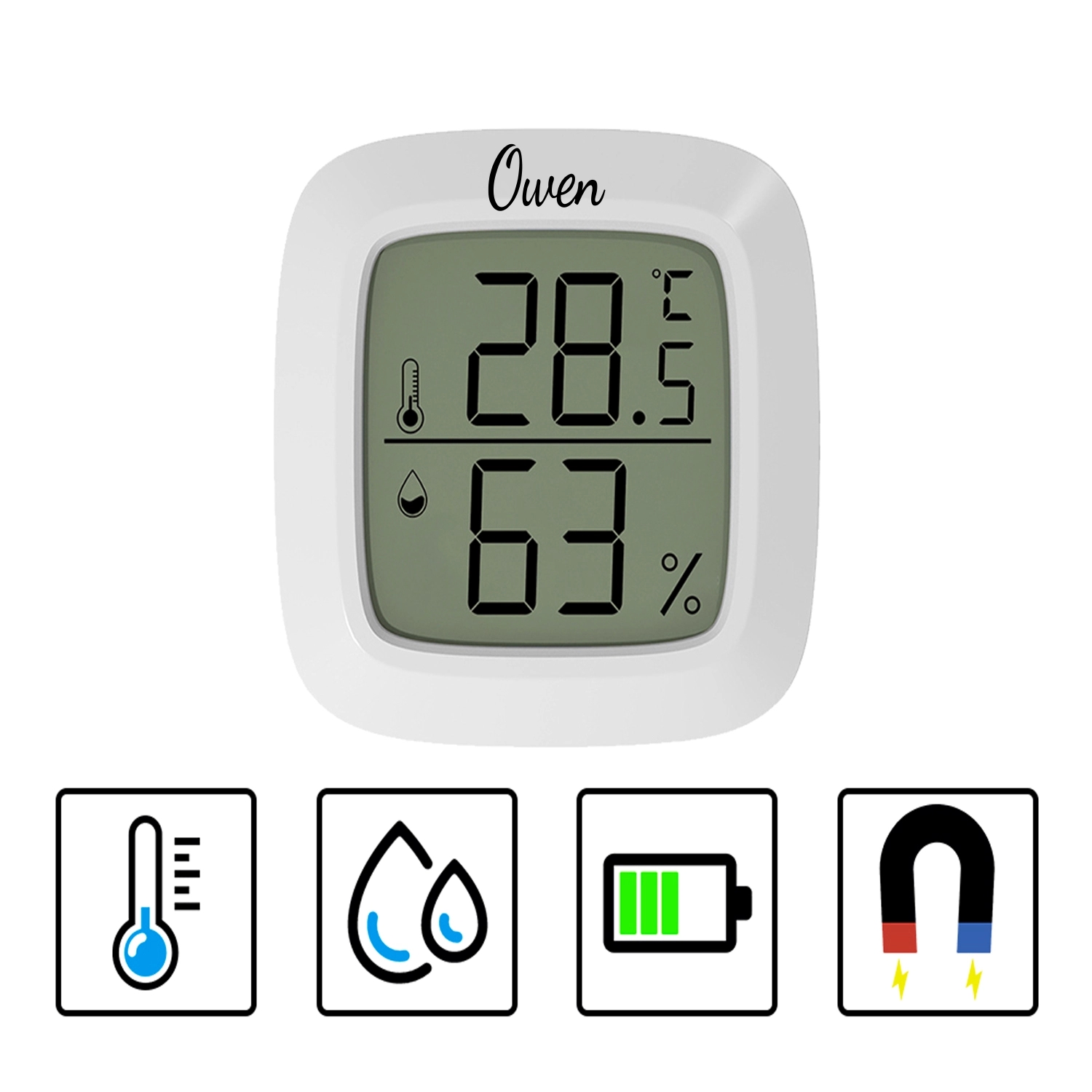 Touch Screen Digital Thermometer Hygrometer 2