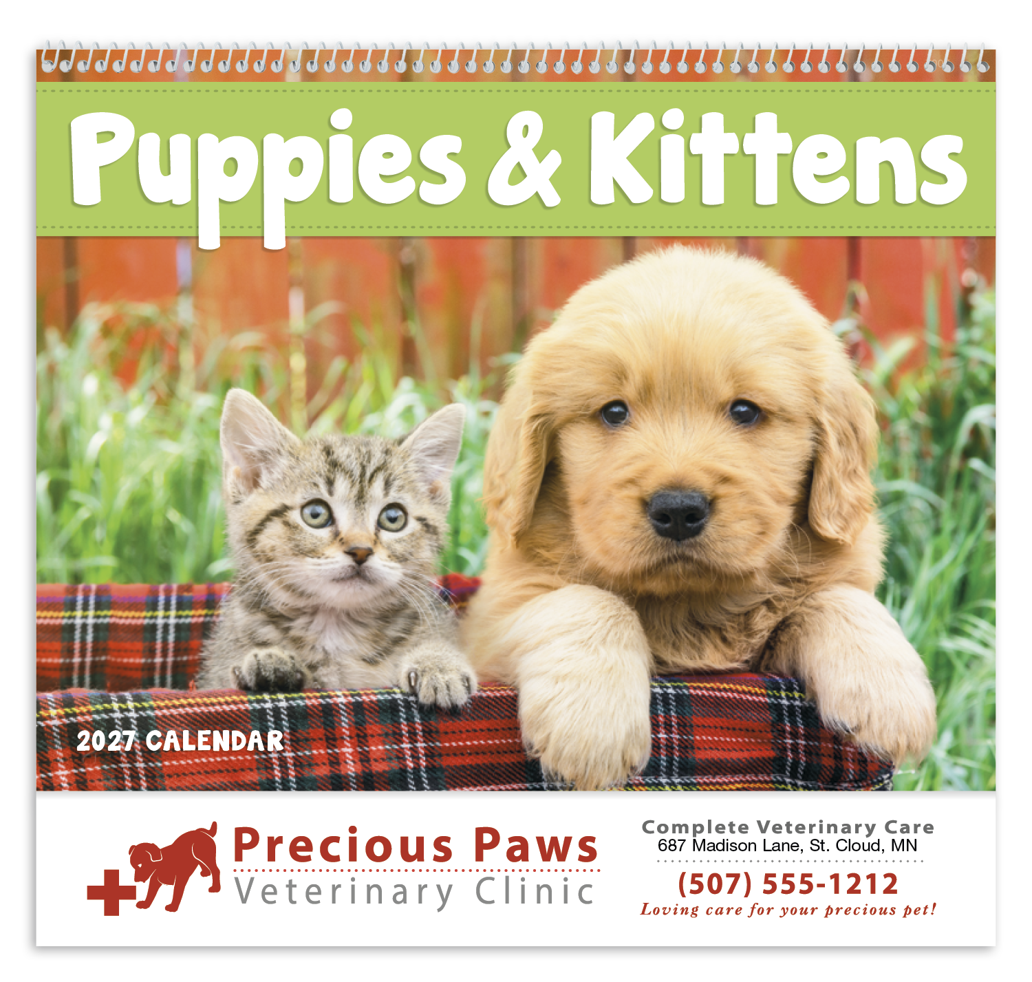 Good Value™ Puppies & Kittens - Spiral Calendar 5