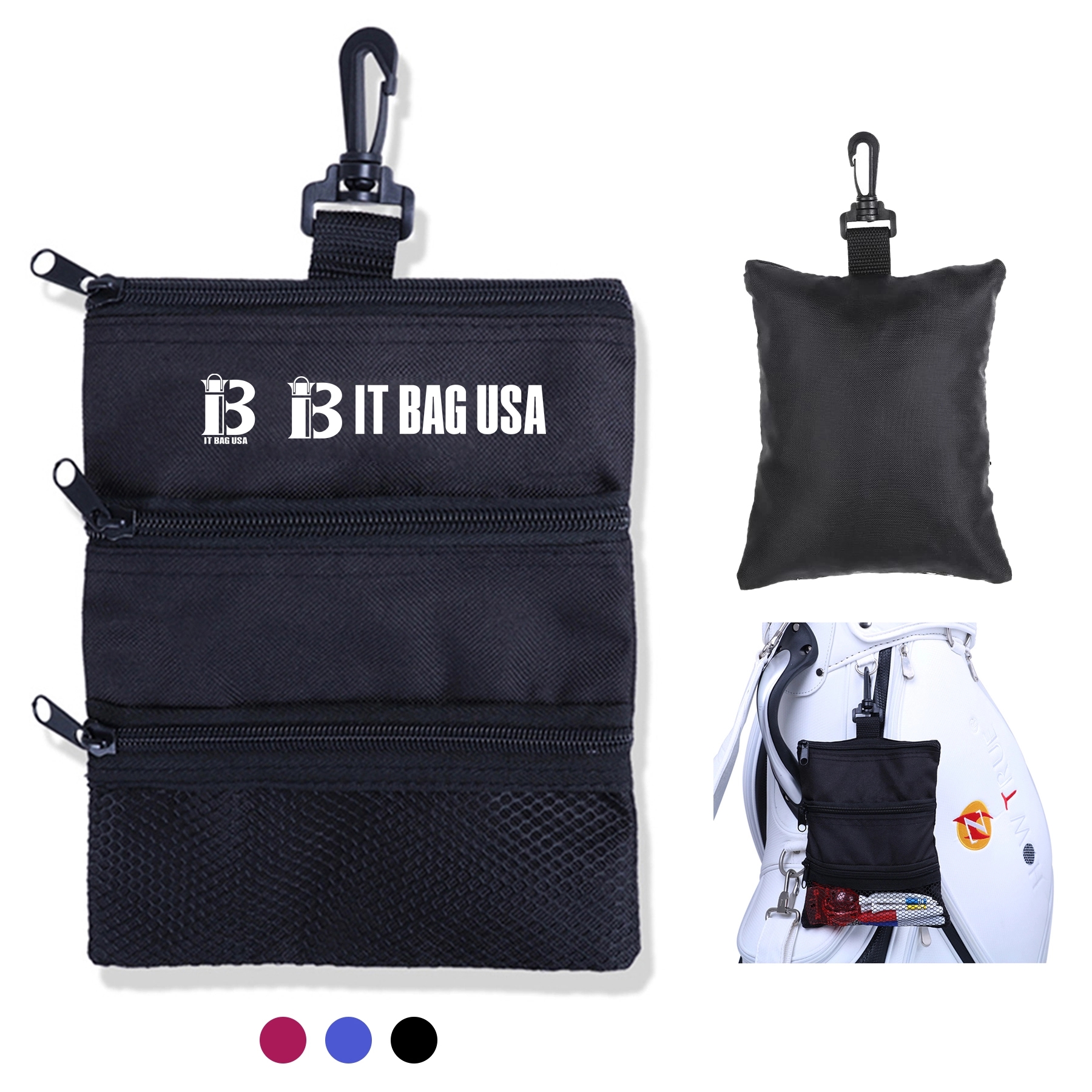 3-Layer Nylon Portable Golf Bag 2