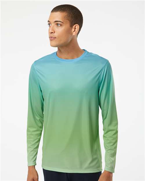 Unisex Barbados Performance Pin Dot Long Sleeve T-Shirt - 225 17