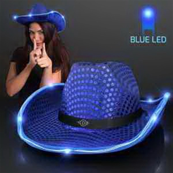 Sequin Cowboy Hat with Black Band 23