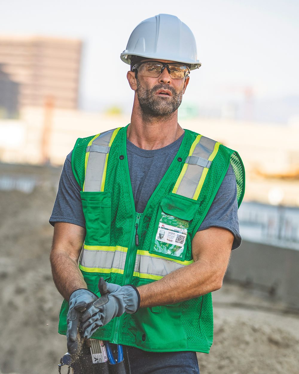 Unisex EV Series® Enhanced Visibility Multi-Pocket Mesh Vest - B100-111 8