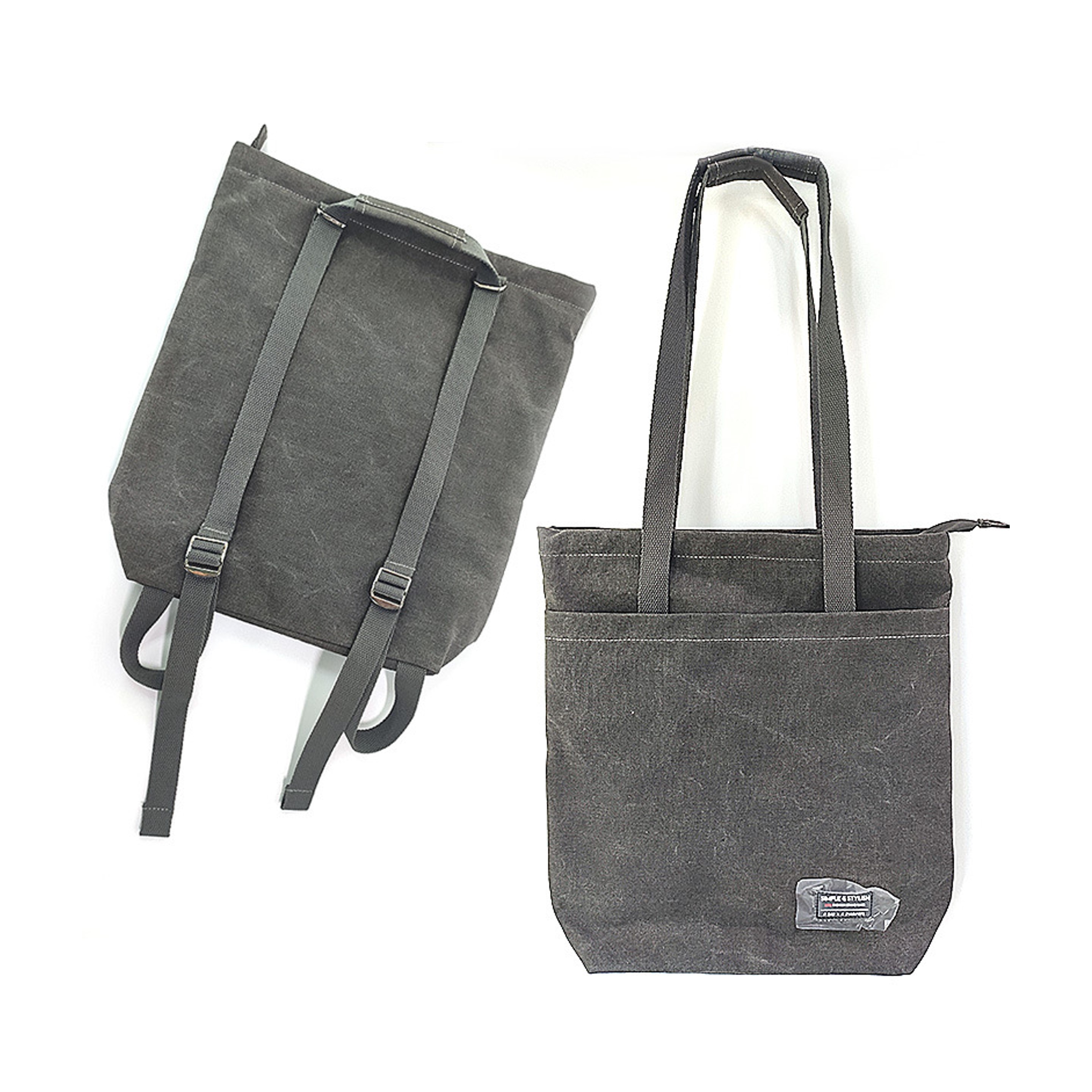 Canvas Tote Backpack for Men (Direct Import) 5