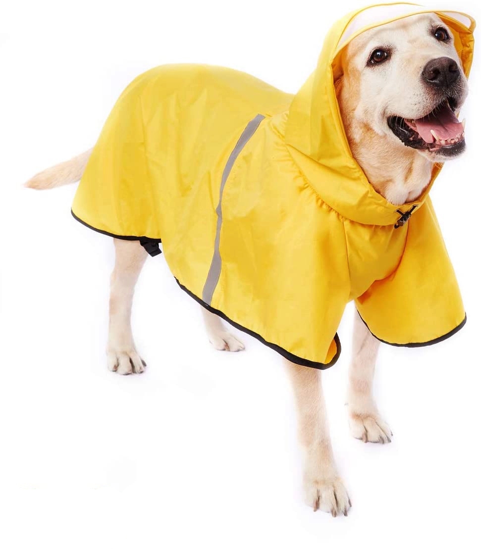 Raincoats For Large Dogs With Reflective Strip Rain 3