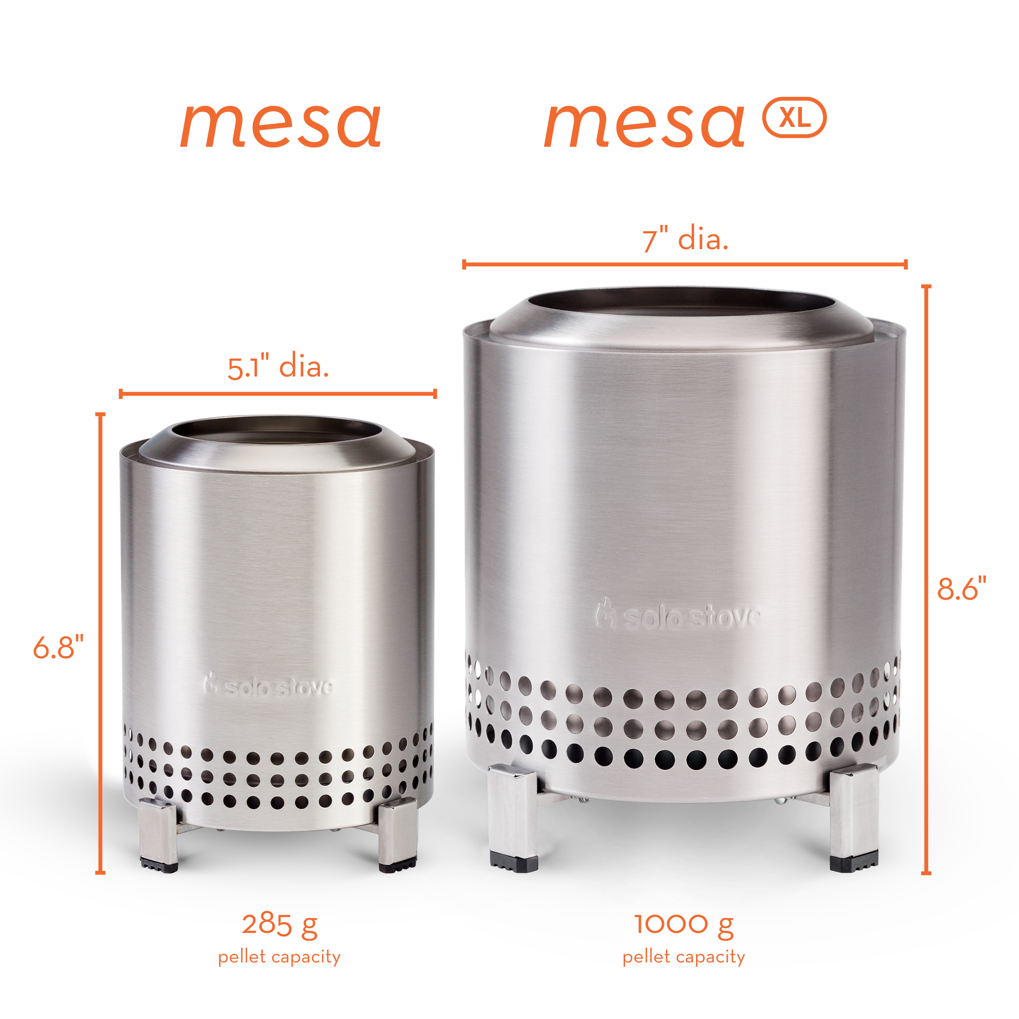 Solo Stove - Mesa 5" Tabletop Fire Pit - Roasty n Toasty Bundle (Stainless) 3