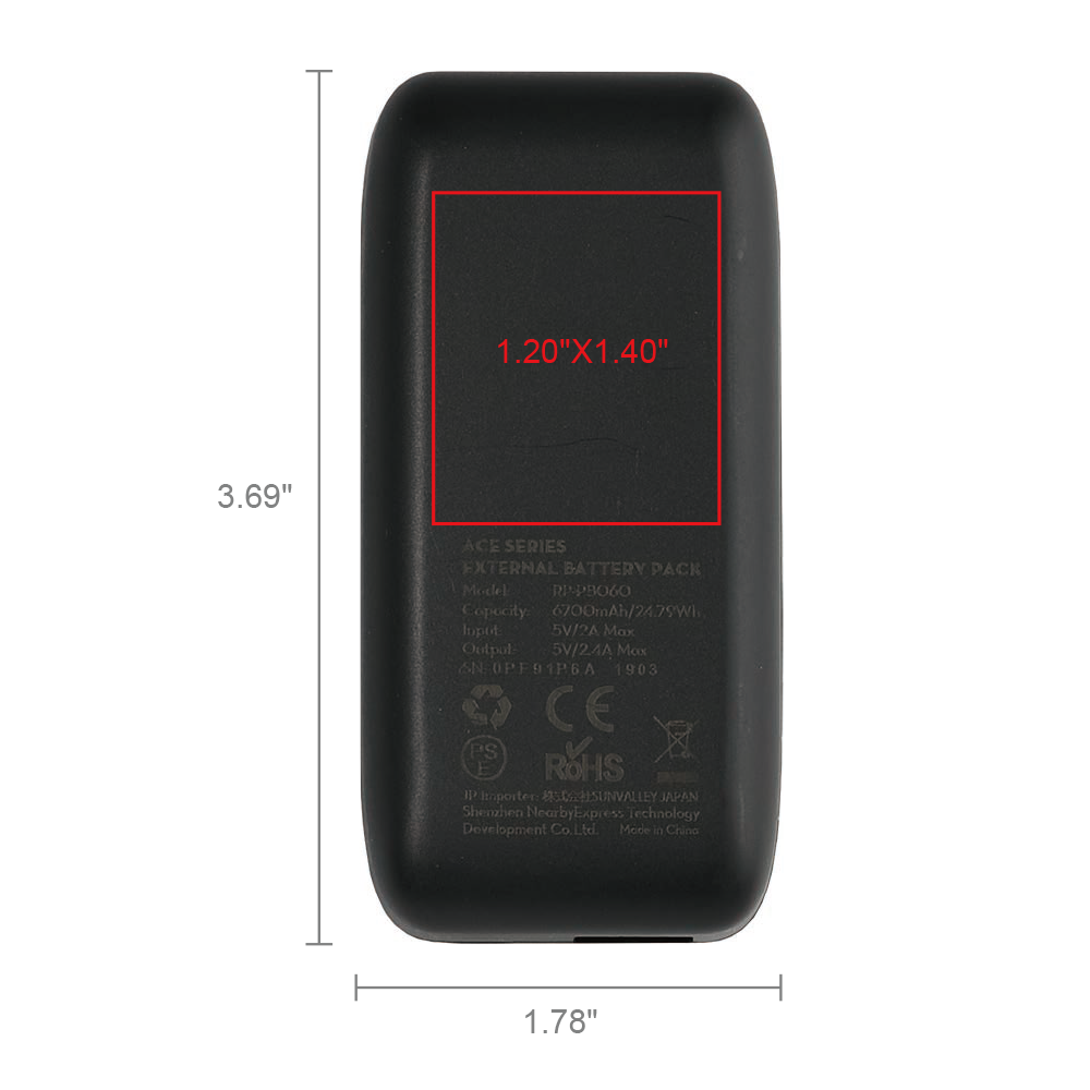 Prudential RAVPower Compact 6700mAh Power Bank