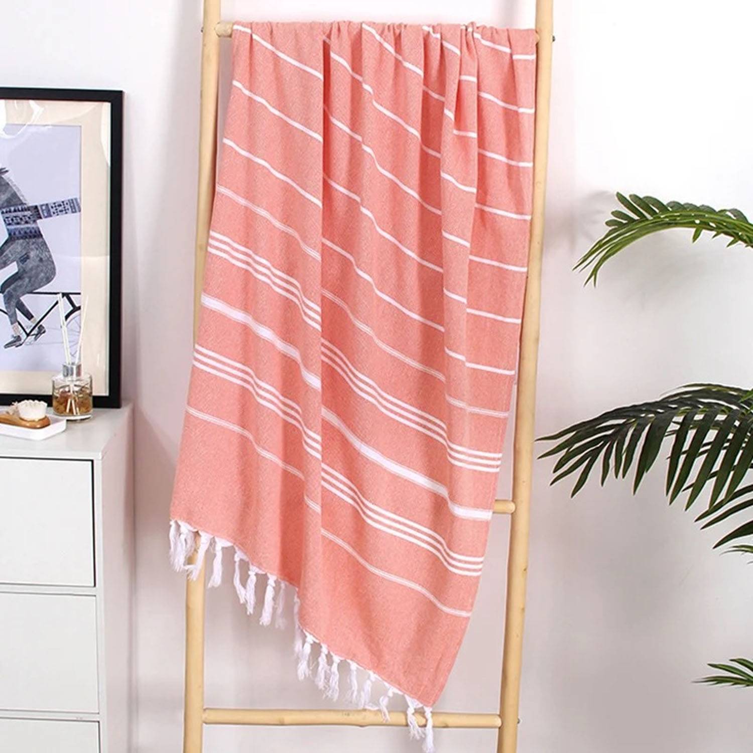 Quick Dry Turkish Tassel Beach Towel 8