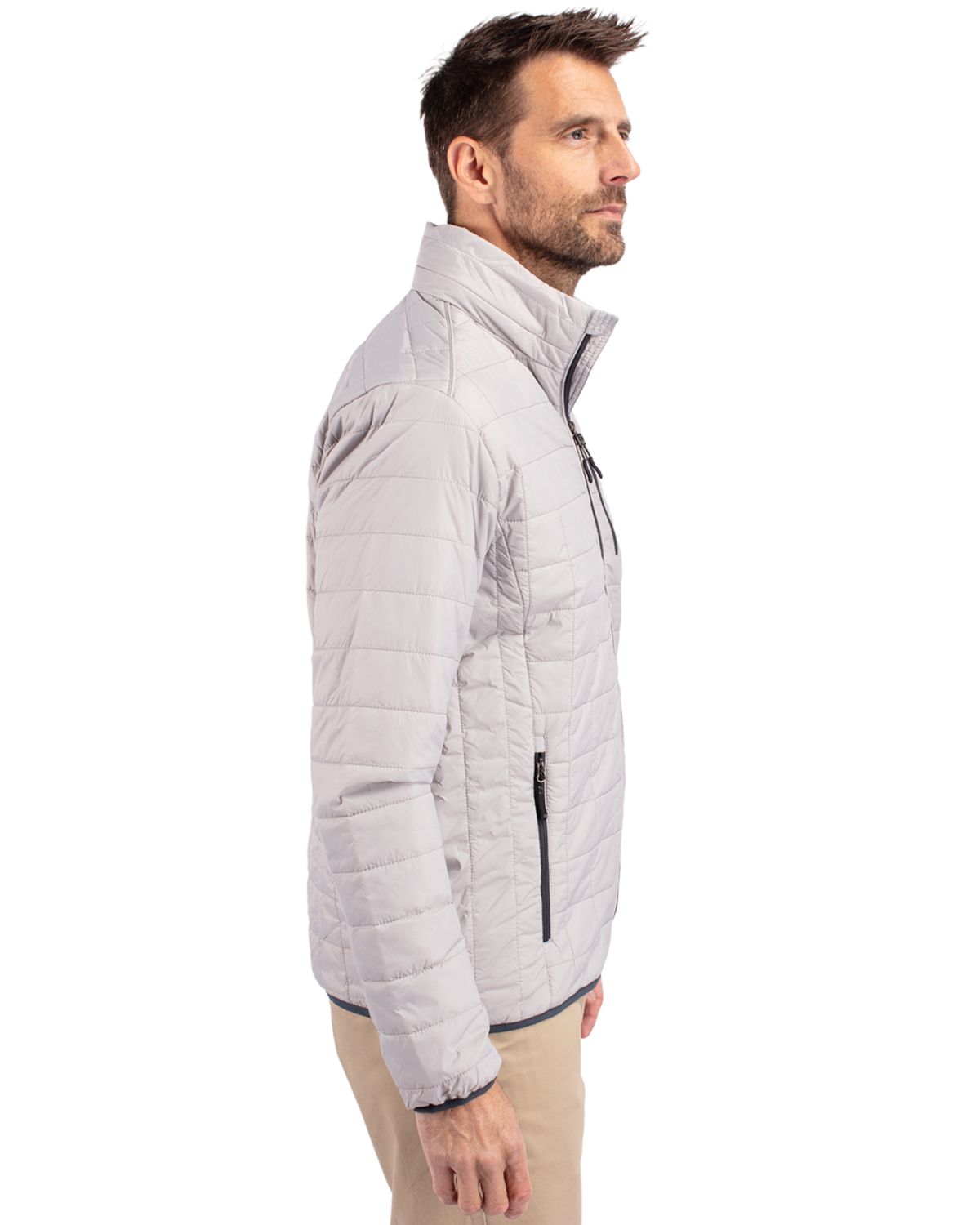 Cutter & Buck Rainier Recycled Insulated Puffer Mens Full Zip Jacket 69