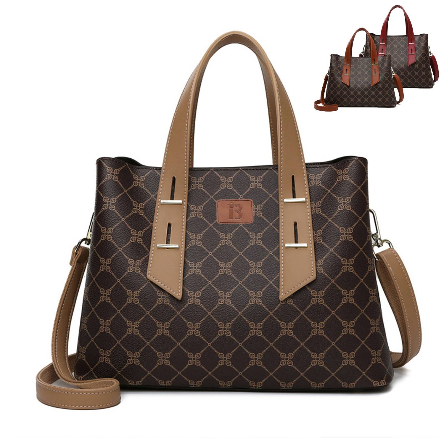 Printed Women's Handbag Retro Style Commuter Shoulder Bag Wo 2