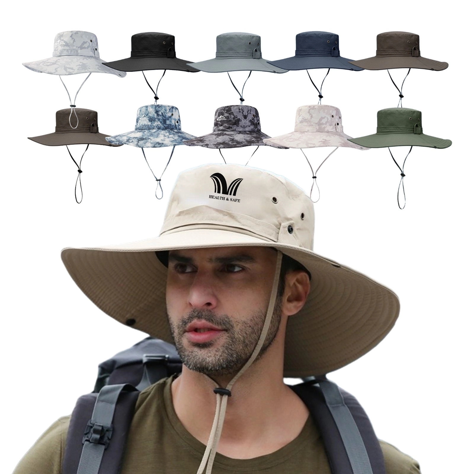 Waterproof Wide Brim Bucket Hat 4