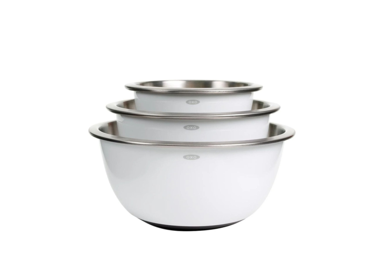 OXO Good Grips 3-Piece Stainless Steel Mixing Bowl Set 1
