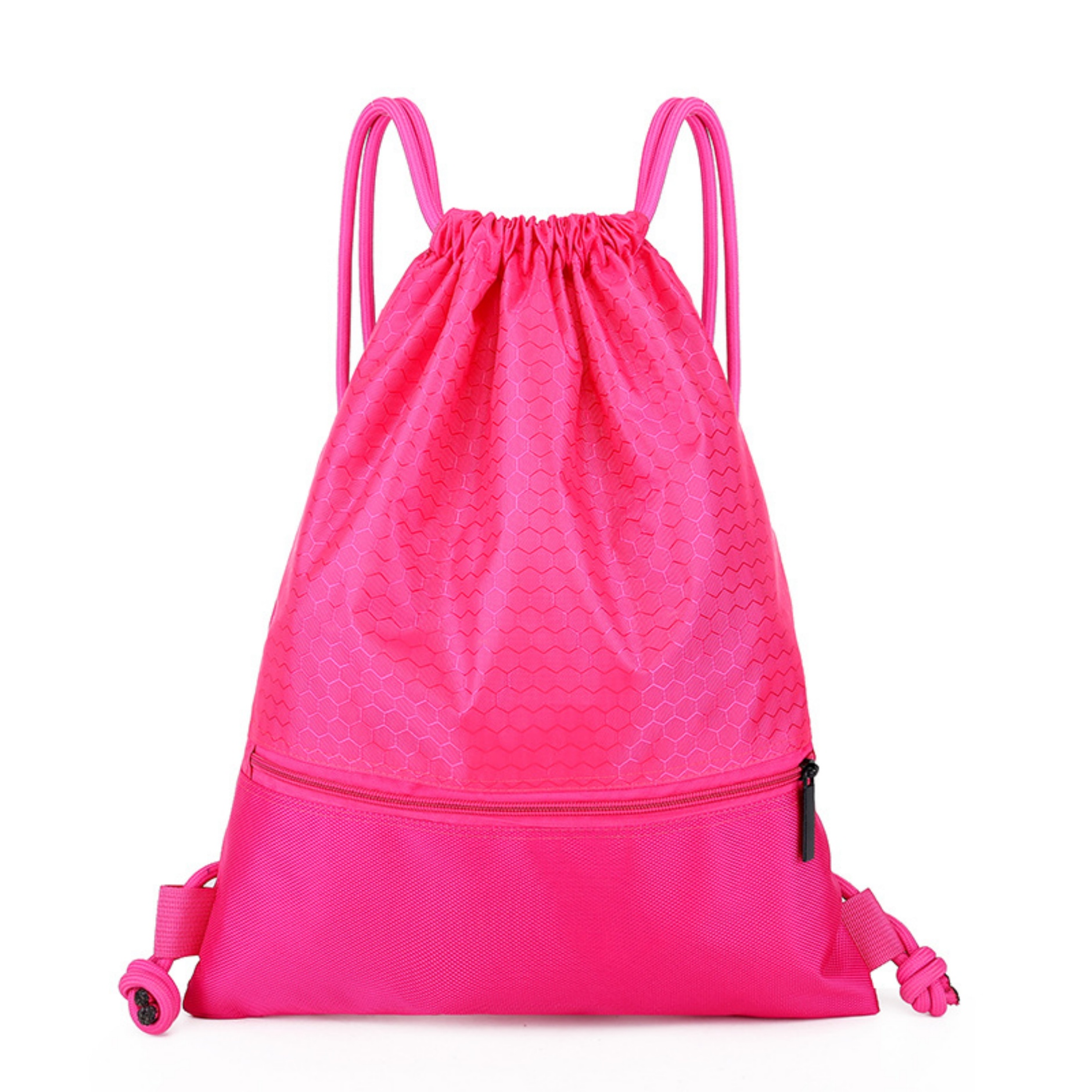 Small Drawstring Backpack Bag with Zipper Pocket 5