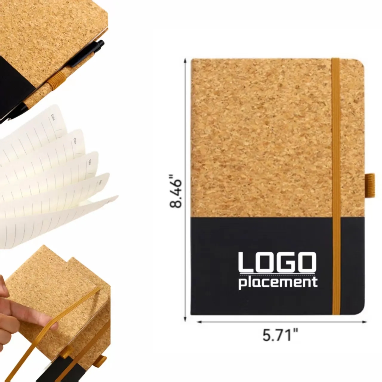 Cork Notebook Pen Set - Natural Office Gift 5