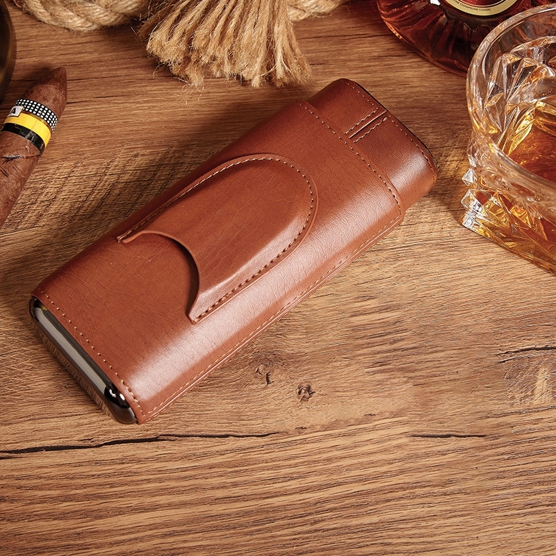 Gifts For Men Customizable Leatherette Cigar Case 3