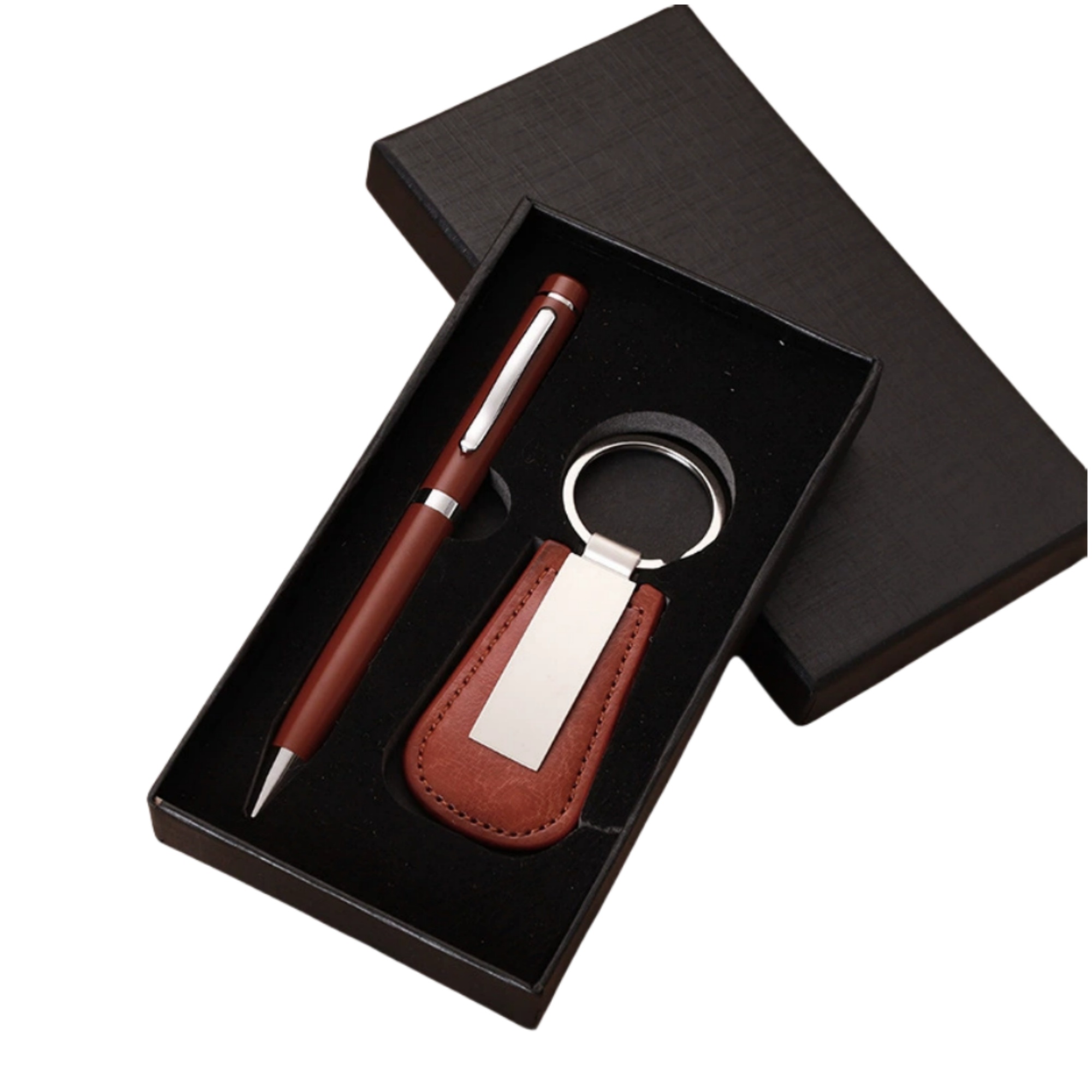2-Piece Gift Set Metal Signature Pen and Key Chain 2