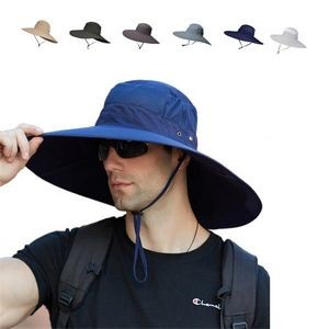 Uv Protection Sun Big Brim Bucket Hat 3