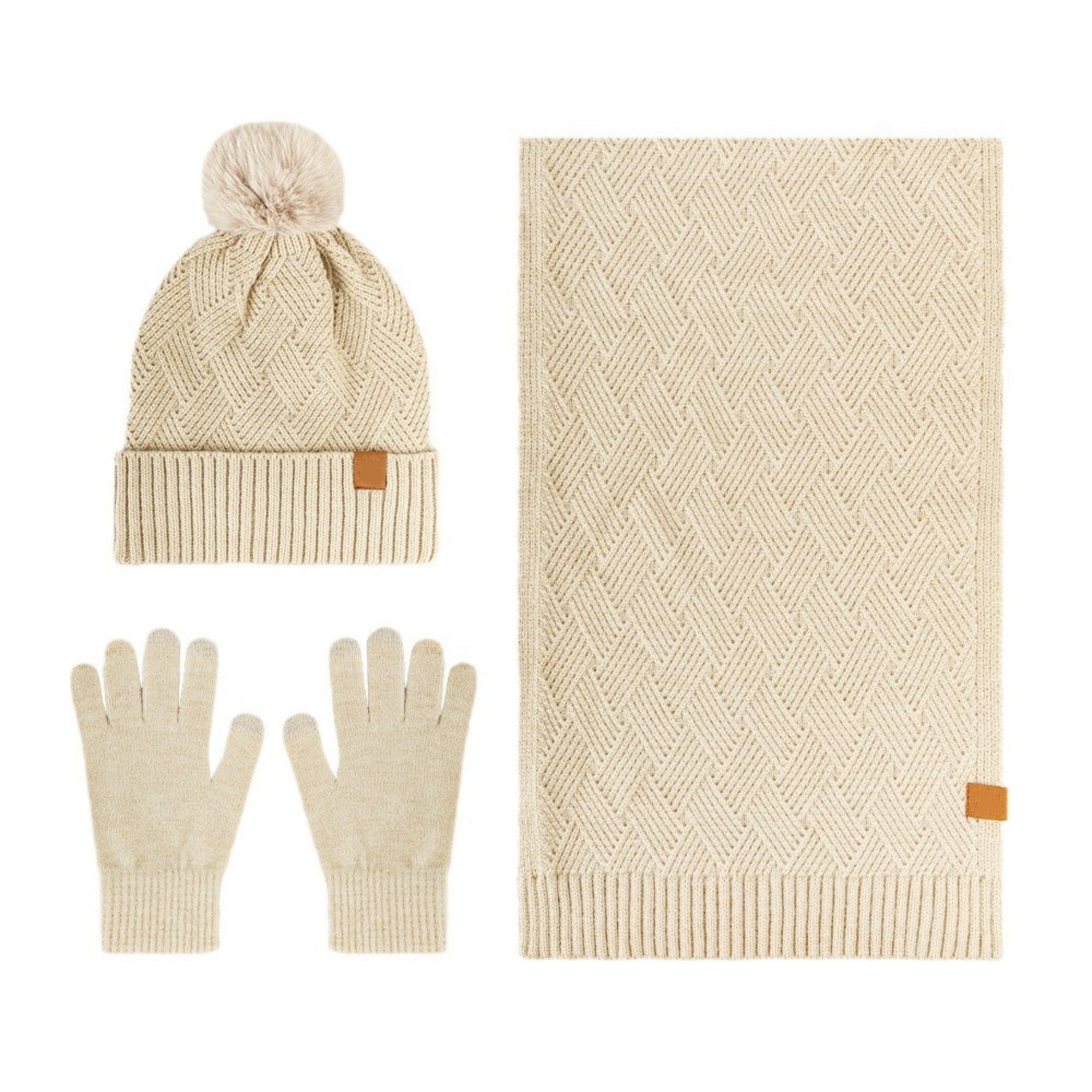 Gloves Hat Scarf Set 6
