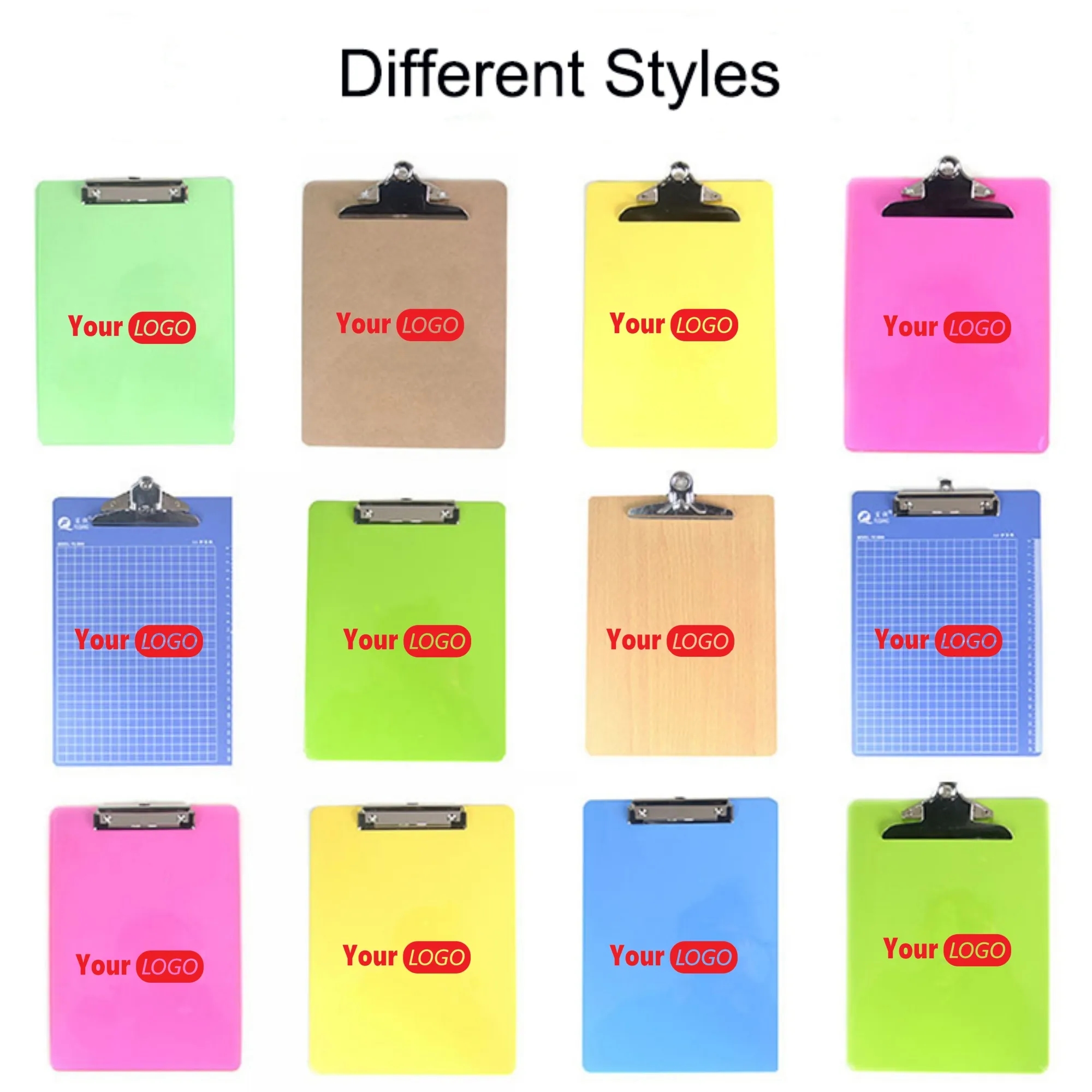 Custom Logo Clipboard Folder With Storage Office Supplies 3