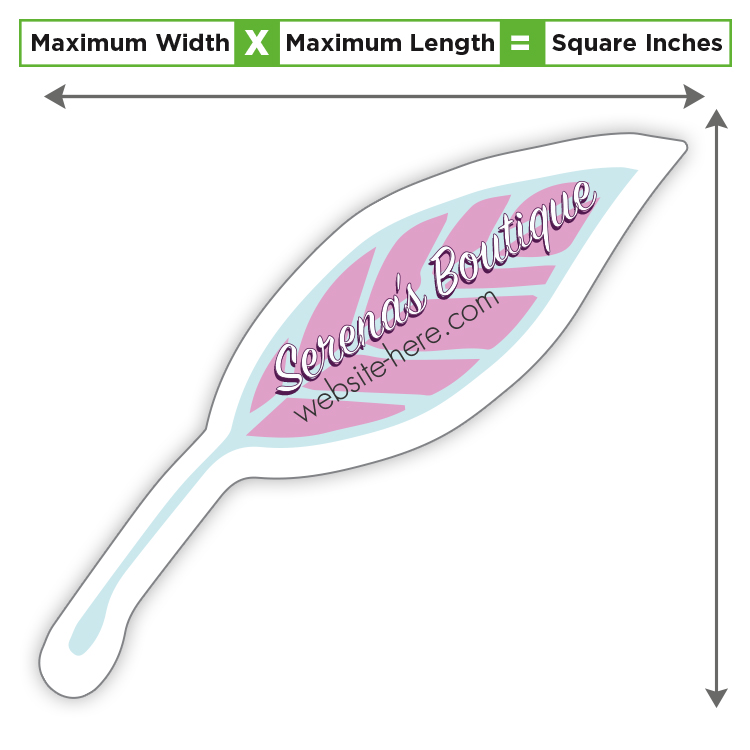 Custom Shape Magnet - 80 to 168 Square Inches - 25 Mil. 2