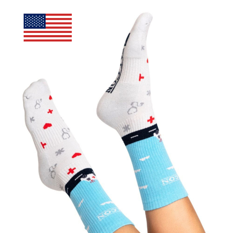 Custom Knit Cotton Crew Athletic, Performance, and Sports Socks, custom athletic wear with logo imprint 2