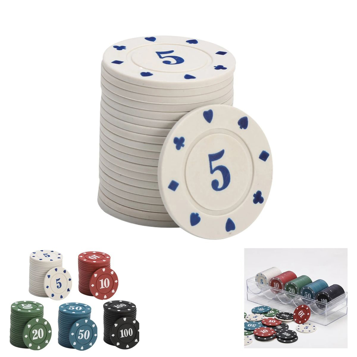 11.5 Gram ABS Poker Chips for Home Games 8
