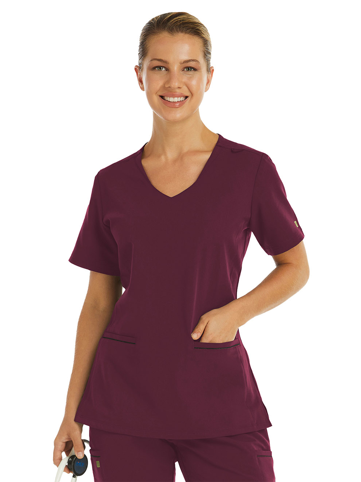 Maevn - Matrix Pro - Women's Two-Pocket Knit V-neck Top 15