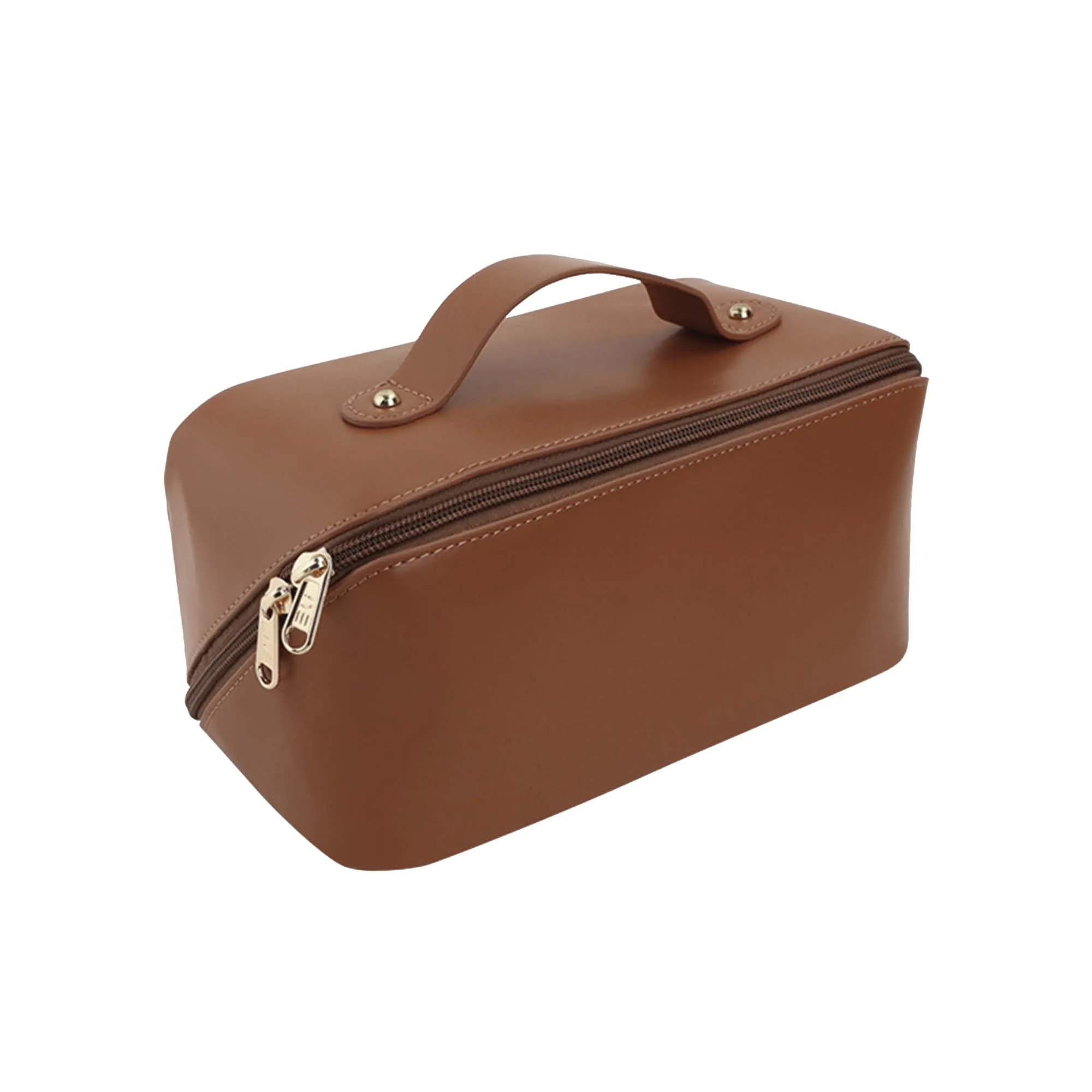 Large Capacity PU Leather Makeup Toiletry Bag 8