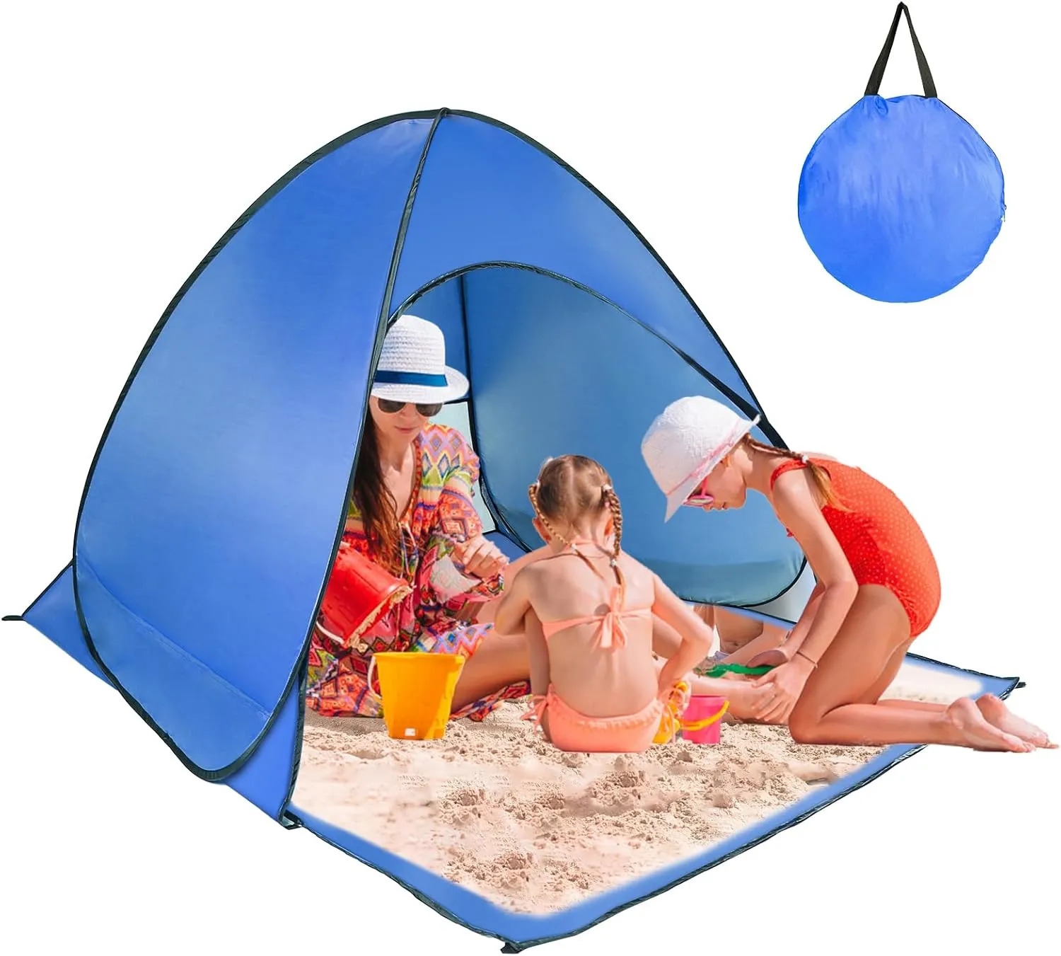 Beach Tent UV Protection Waterproof Portable Shade 10