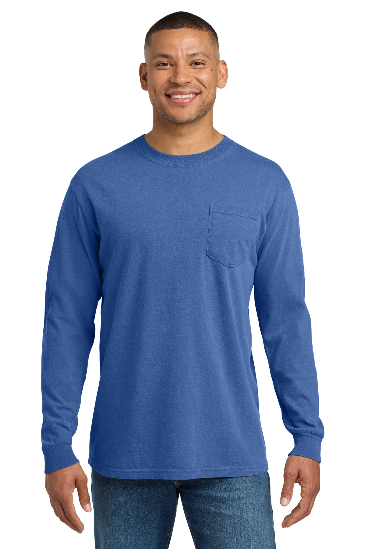 COMFORT COLORS Heavyweight Ring Spun Long Sleeve Pocket Tee. 4410 14