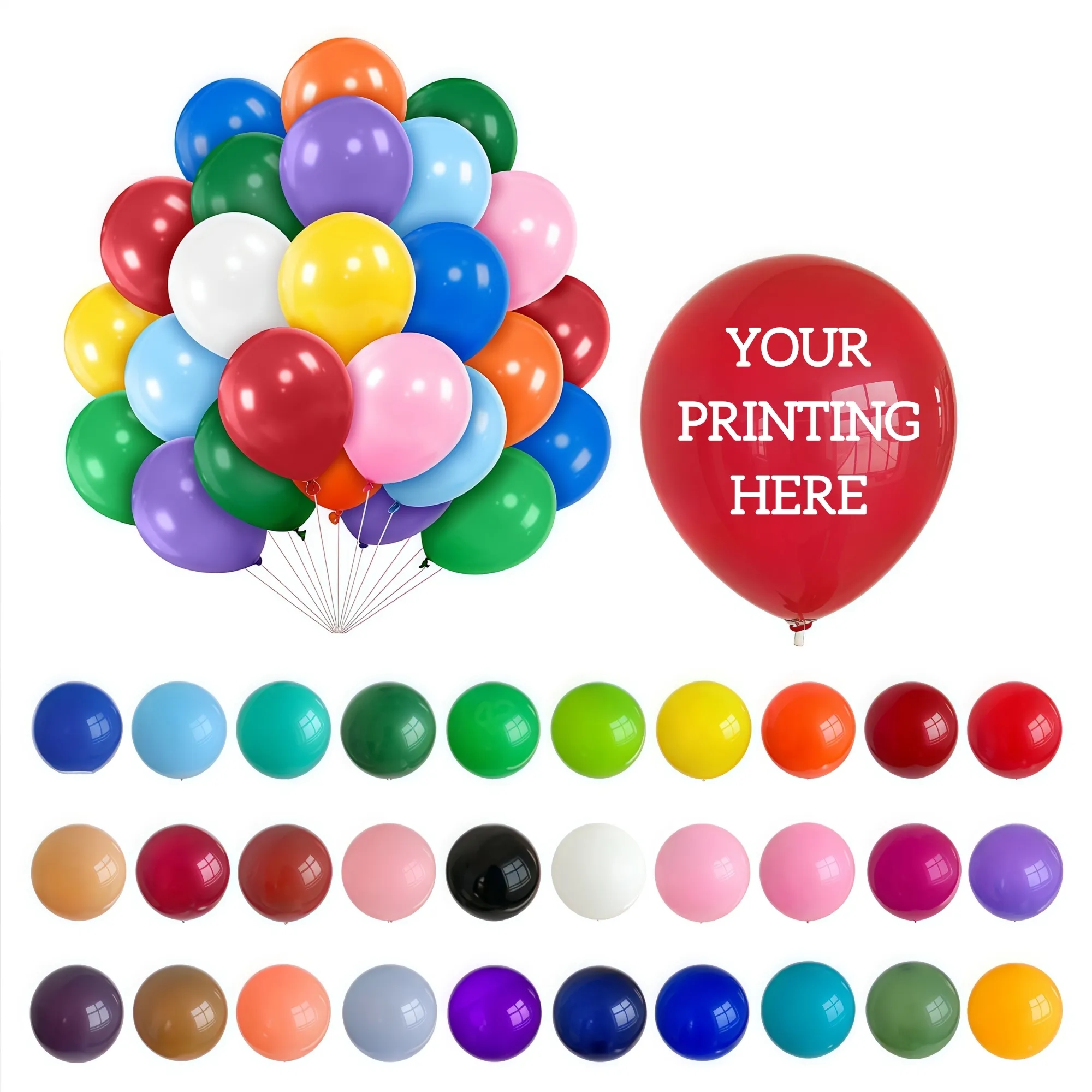 10Inch Colorful Latex Balloons 5