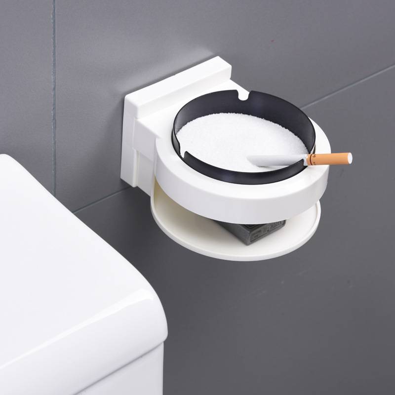 Bathroom Ashtray No-Punch Wall Mounted 5