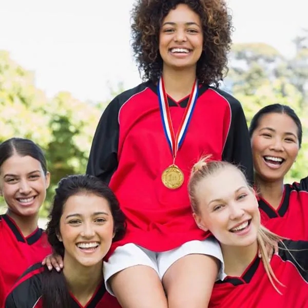 6 Pack 1st Place Gold Medals with 16 Inch Neck Ribbon 7