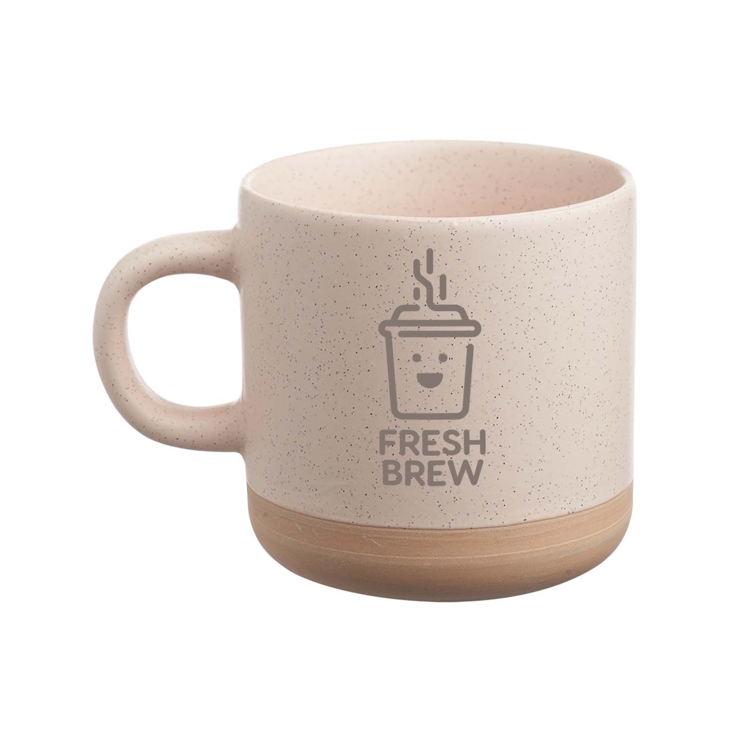 11 oz. Petite Speckled Clay Ceramic Mug (1 Color Imprint) 4