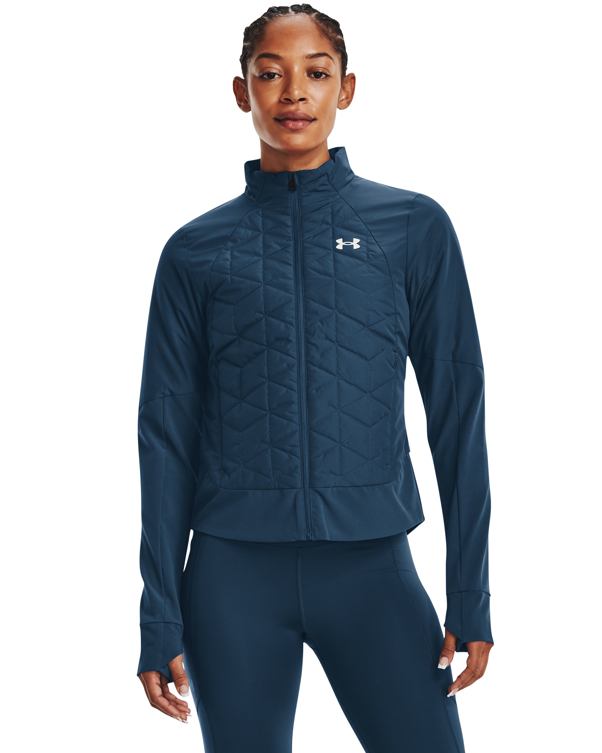 Women's UA Storm ColdGear Reactor Run Hybrid Jacket 3