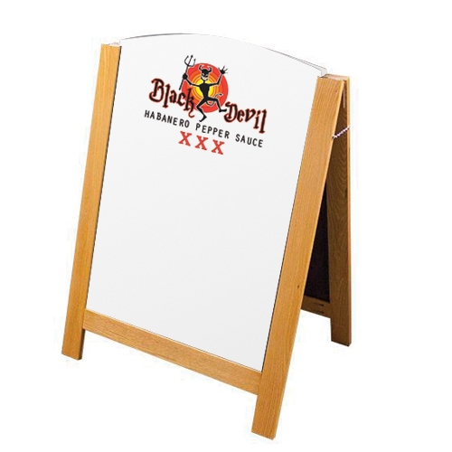 A-frame Wet-Erase Sign with Open Top