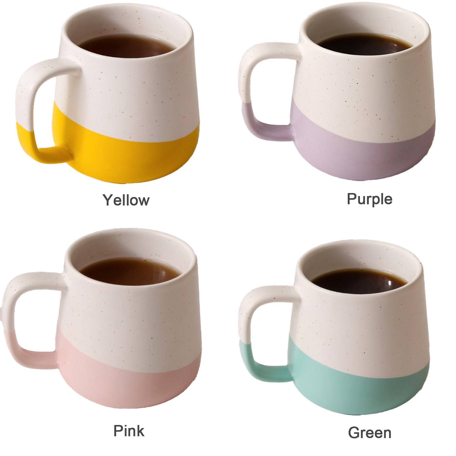 12oz Stitching Color Ceramic Mugs 4