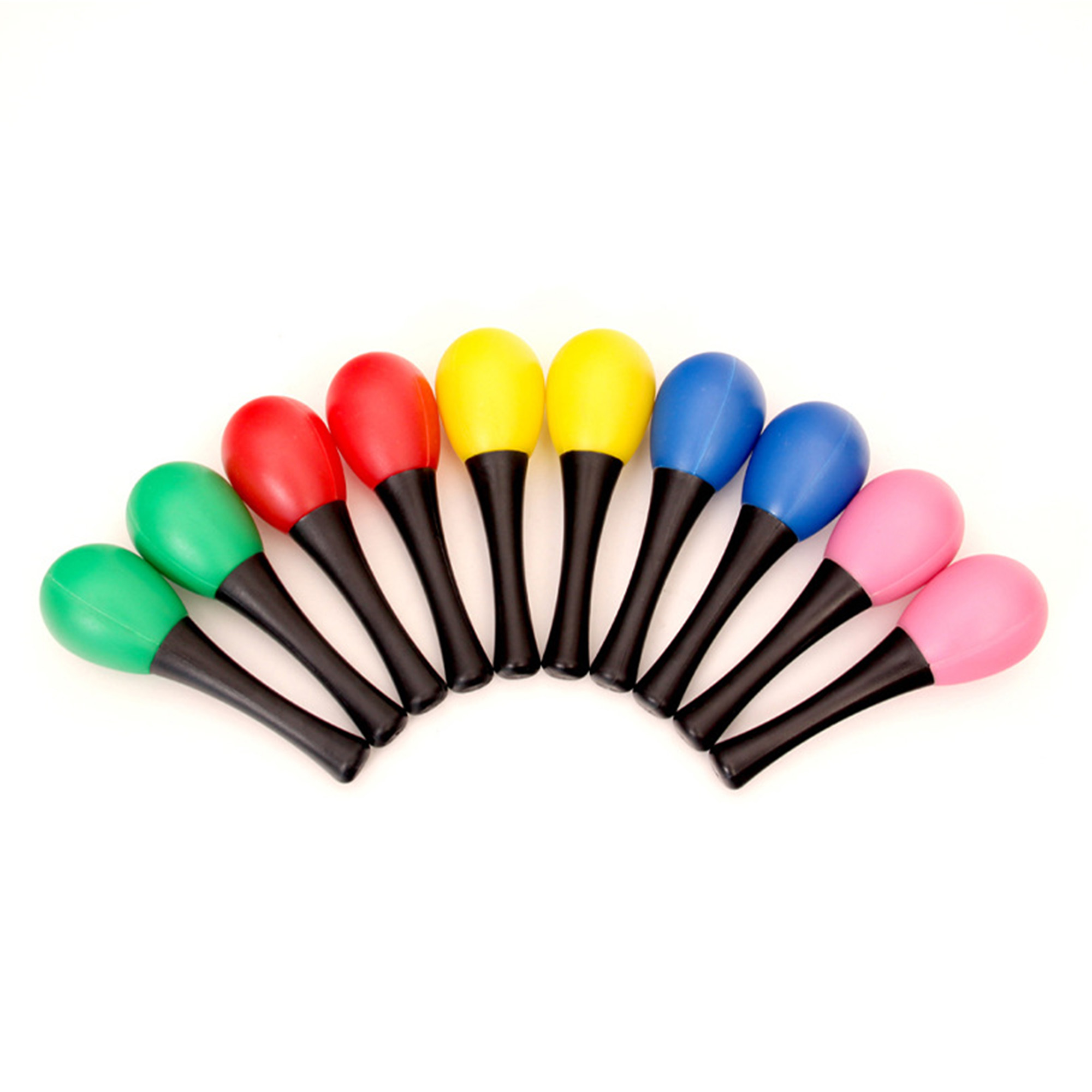 Plastic Maracas Rattles Sand Hammer 1