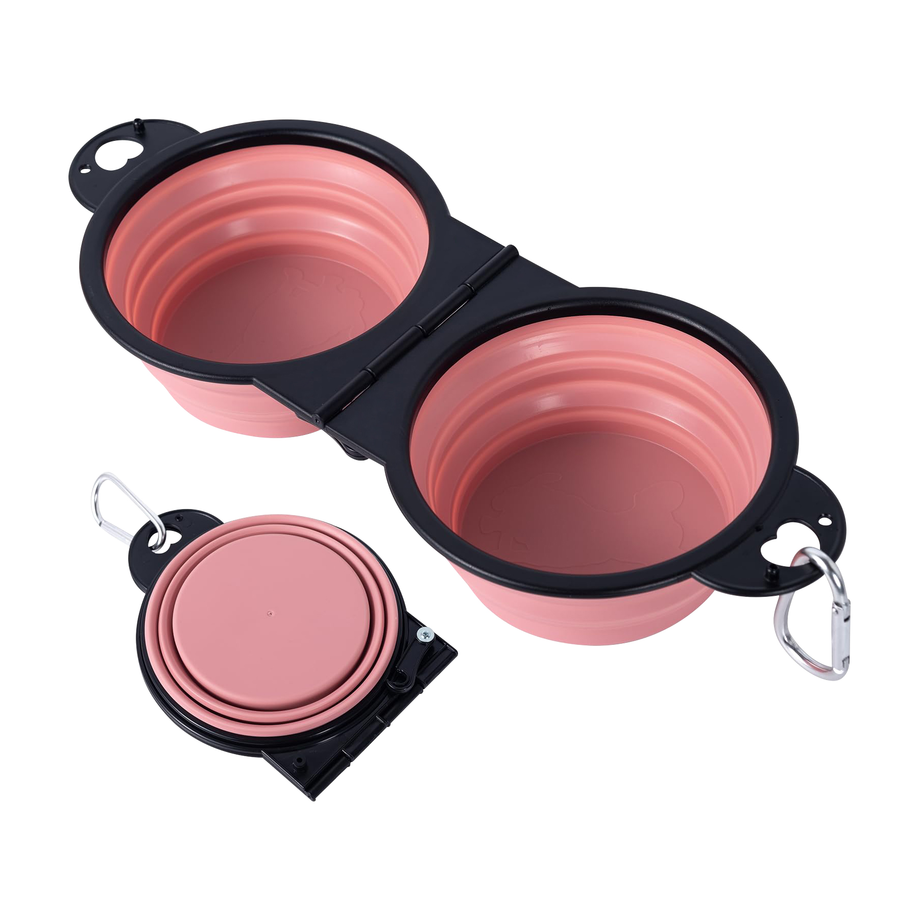 Outdoor Collapsible 20OZ 2-In-1 Foldable TPE Pet Bowl 6