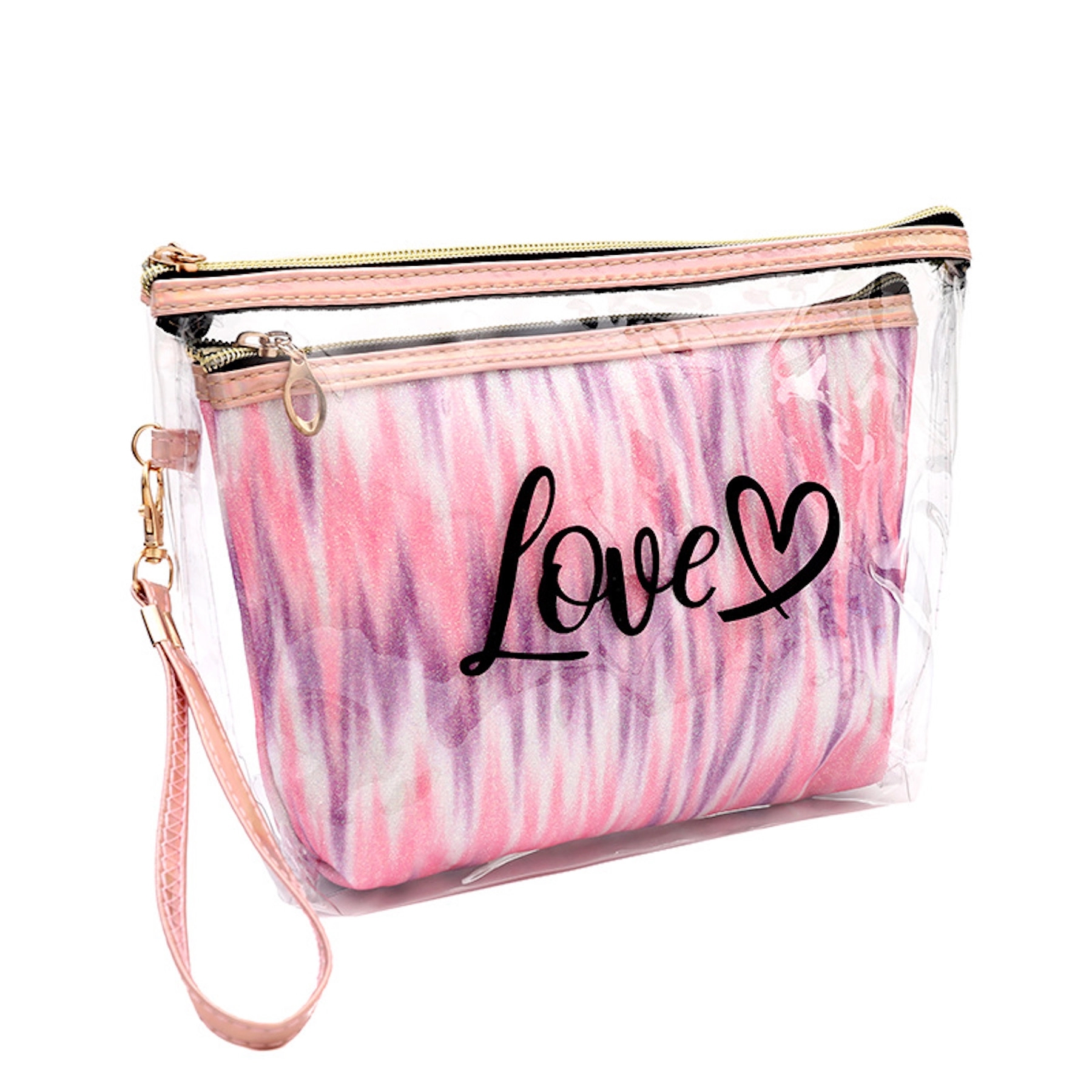 Pvc Travel Cosmetic 2 In 1 Bag 5